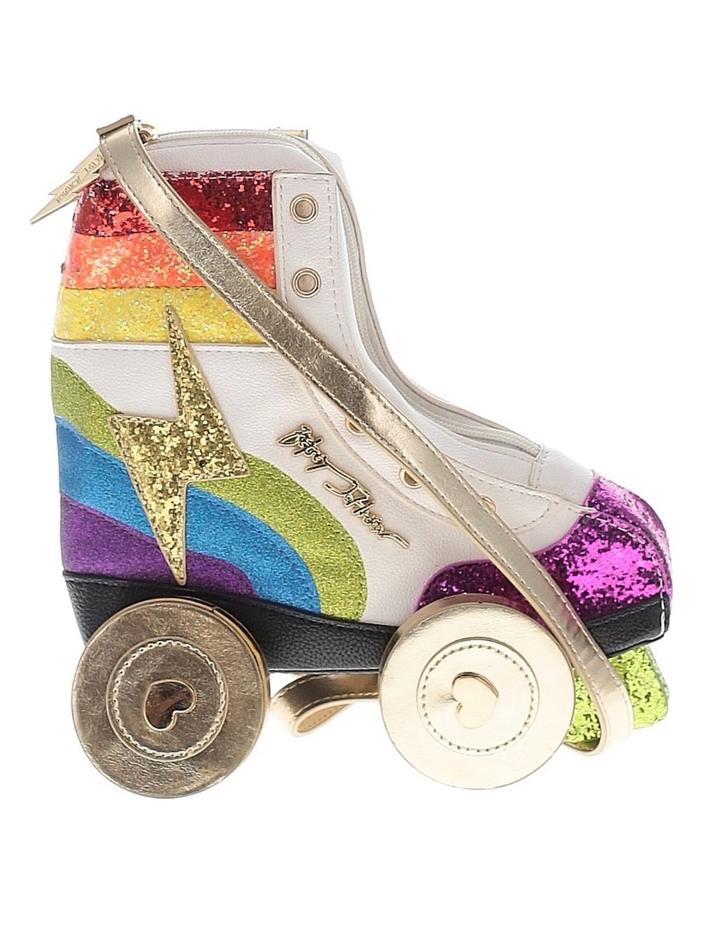 Betsey Johnson roller skate derby crossbody bag purse RARE